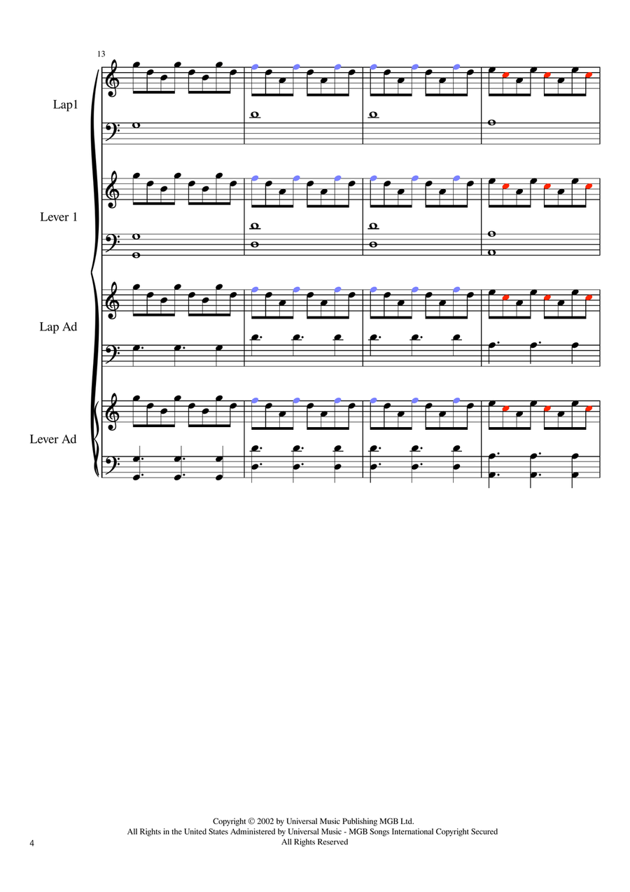 Clocks - Score Only Clocks - Score Only Small Ensemble scores gallery preview page 4