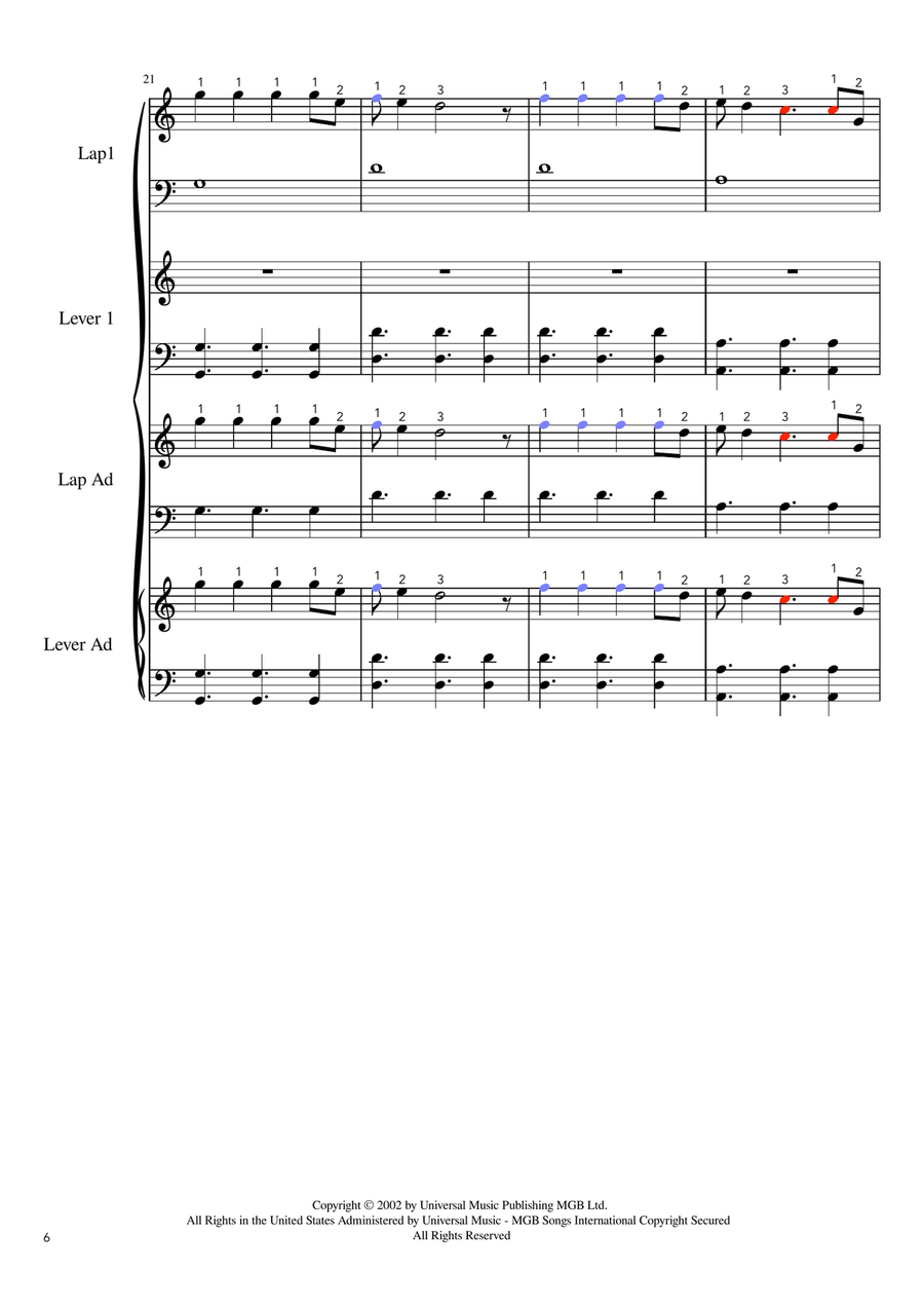 Clocks - Score Only Clocks - Score Only Small Ensemble scores gallery preview page 6