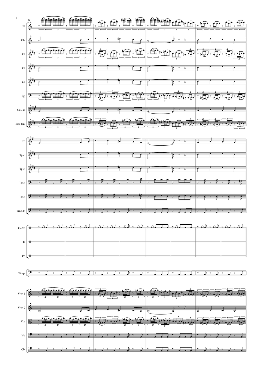 Marche Slave - Student Orchestra - Level 3,5 Full Orchestra scores gallery preview page 6