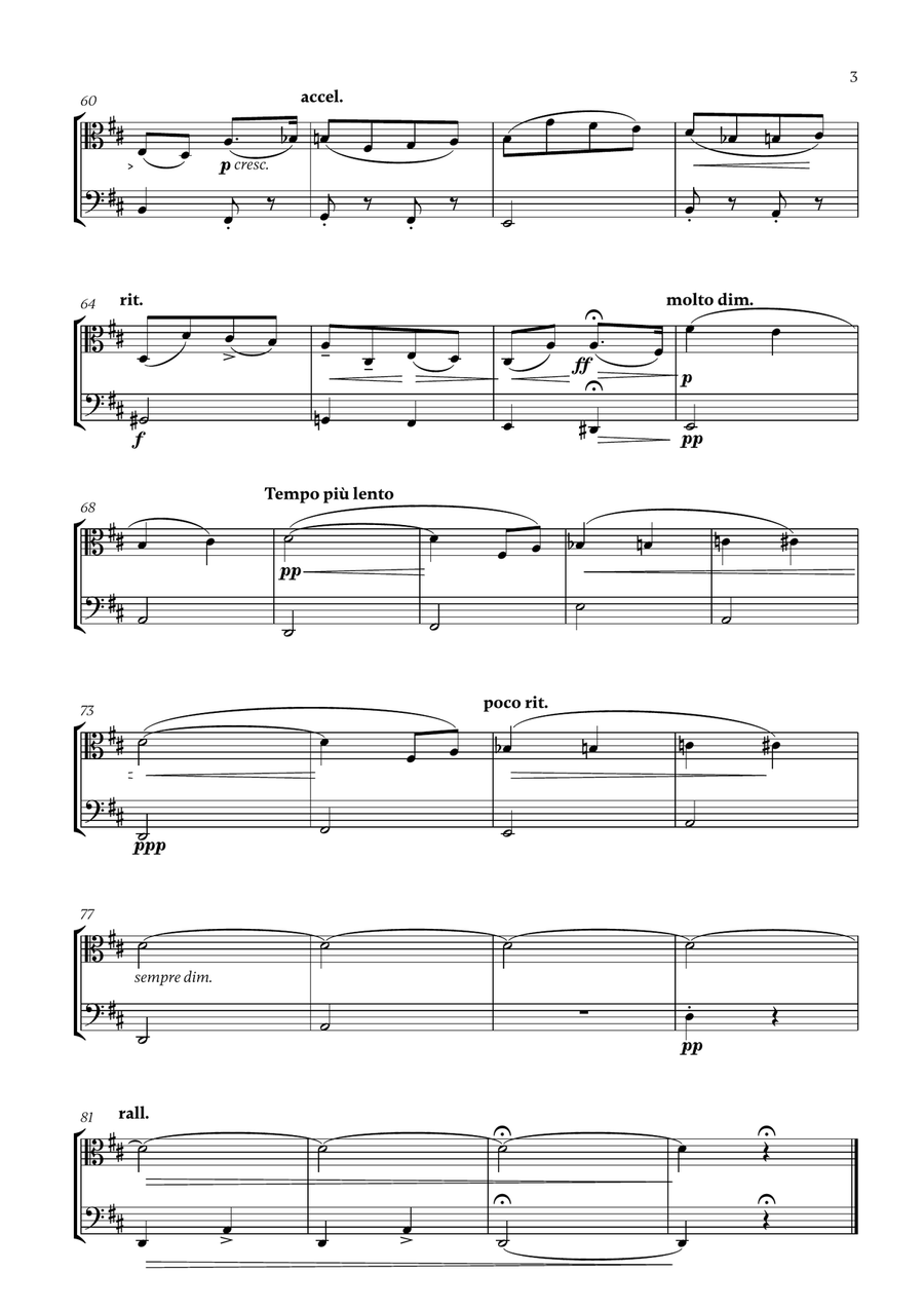 Edward Elgar - Salut d'Amour (D major) for Viola and Bassoon Bassoon scores gallery preview page 3
