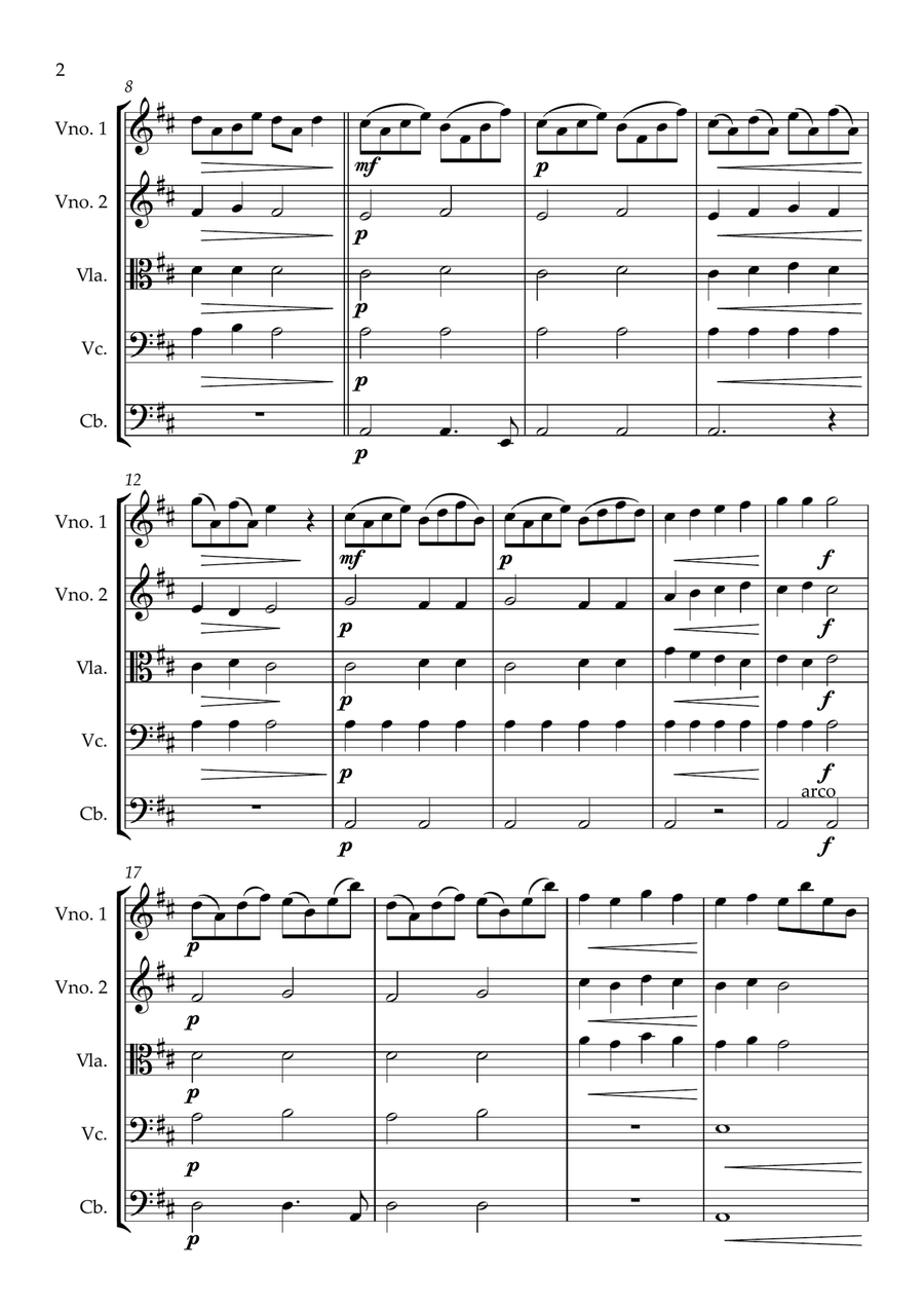 Carrilhão - Leopoldo Miguez - Orquestra de Cordas iniciante - nível 1 String Orchestra scores gallery preview page 2