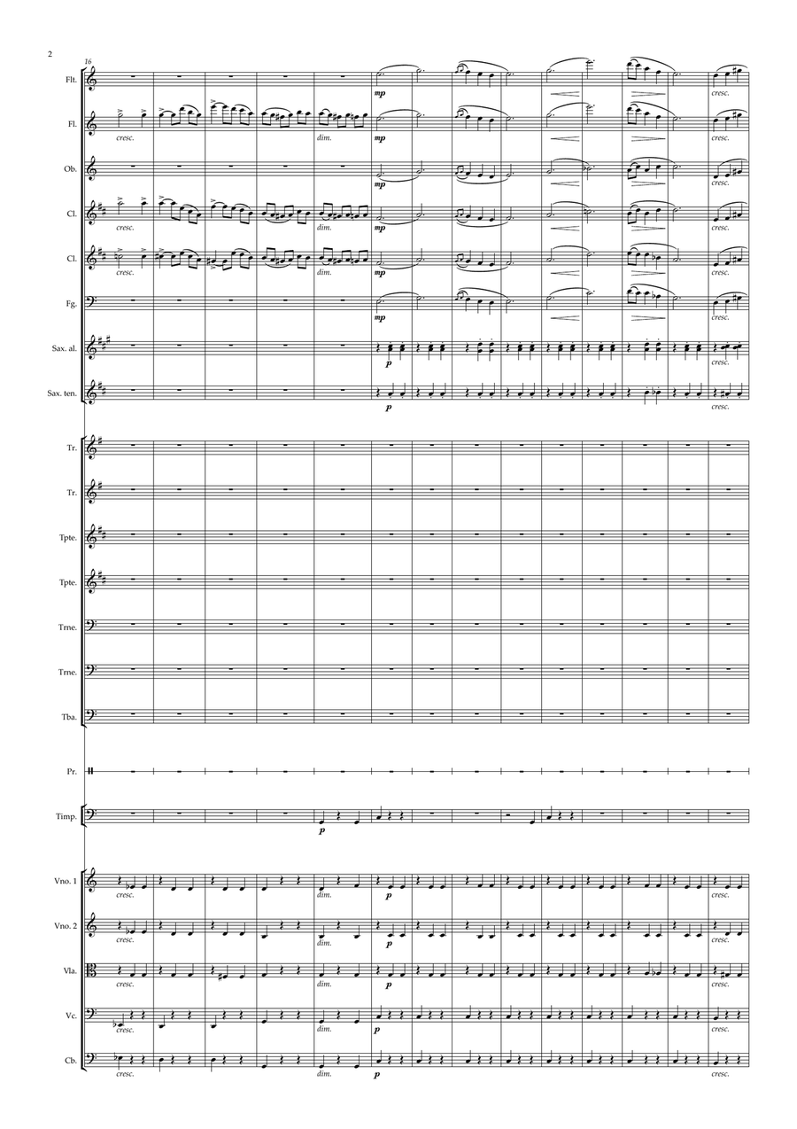 Terna Saudade - Anacleto de Medeiros - Orquestra Estudantil nível 3 Full Orchestra scores gallery preview page 2