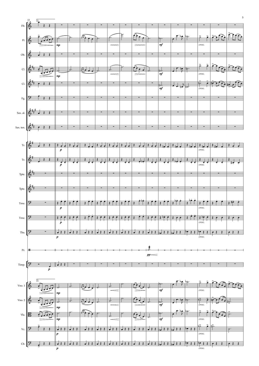 Terna Saudade - Anacleto de Medeiros - Orquestra Estudantil nível 3 Full Orchestra scores gallery preview page 5