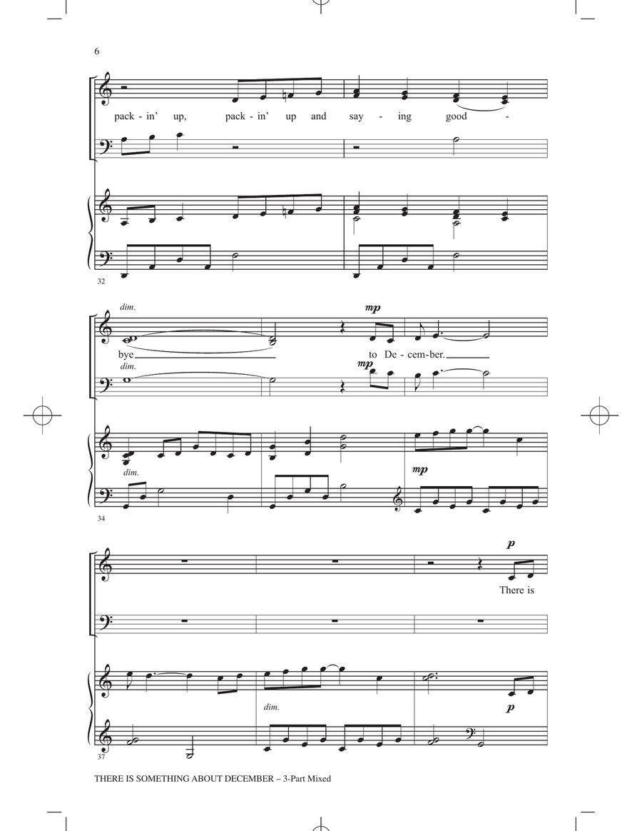 There Is Something About December 3-Part scores gallery preview page 5