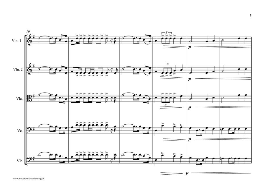 New Caledonians National & Local Anthems for String Orchestra String Orchestra scores gallery preview page 5