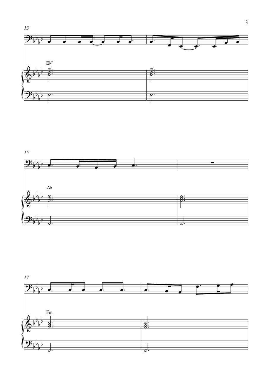 Glimpse Of Us Glimpse Of Us Bassoon scores gallery preview page 3