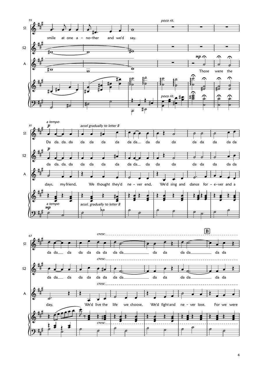 Those Were The Days SSA scores gallery preview page 4