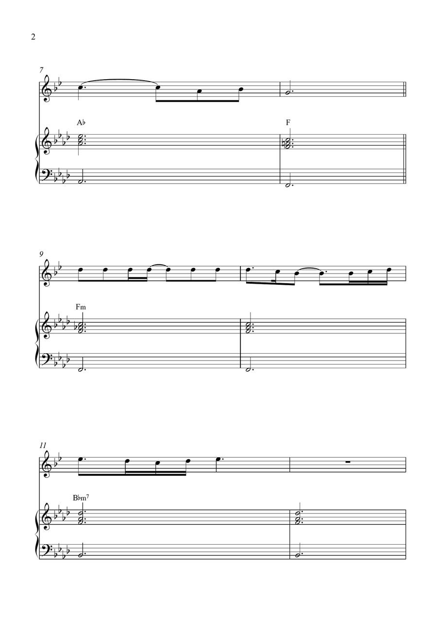 Glimpse Of Us Glimpse Of Us Tenor Saxophone scores gallery preview page 2