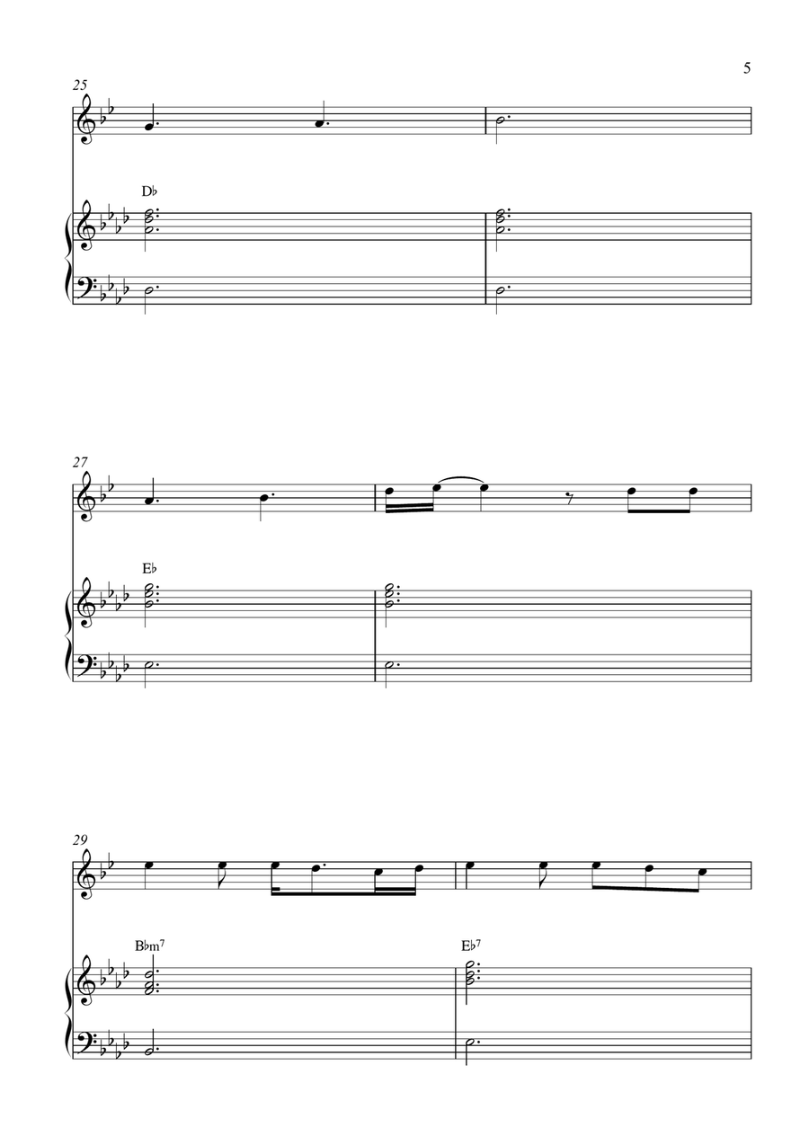 Glimpse Of Us Glimpse Of Us Tenor Saxophone scores gallery preview page 5