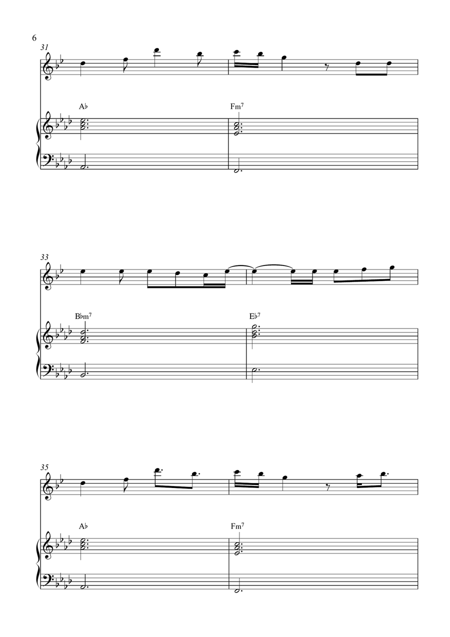 Glimpse Of Us Glimpse Of Us Tenor Saxophone scores gallery preview page 6