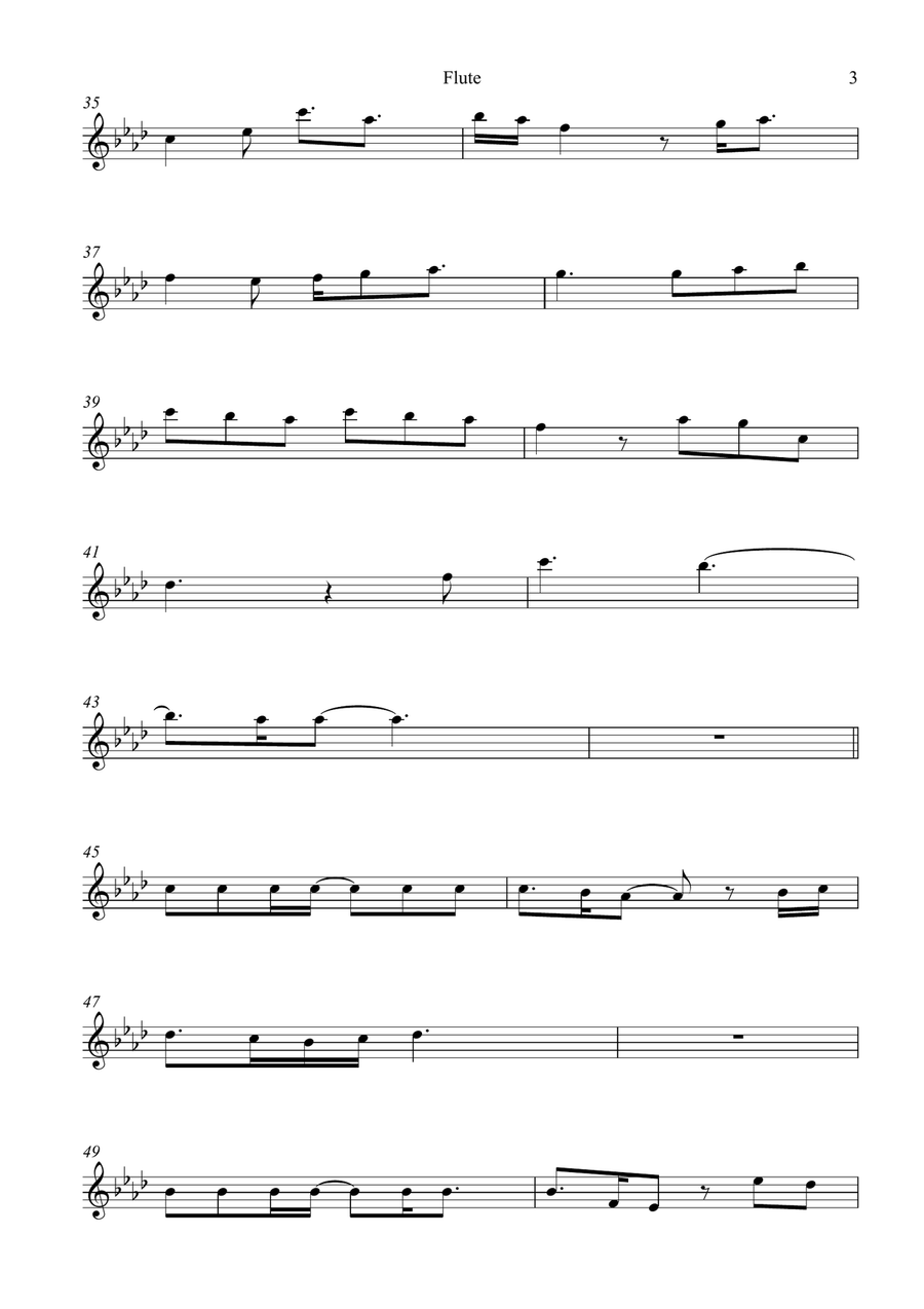 Glimpse Of Us Glimpse Of Us Flute Solo scores gallery preview page 3