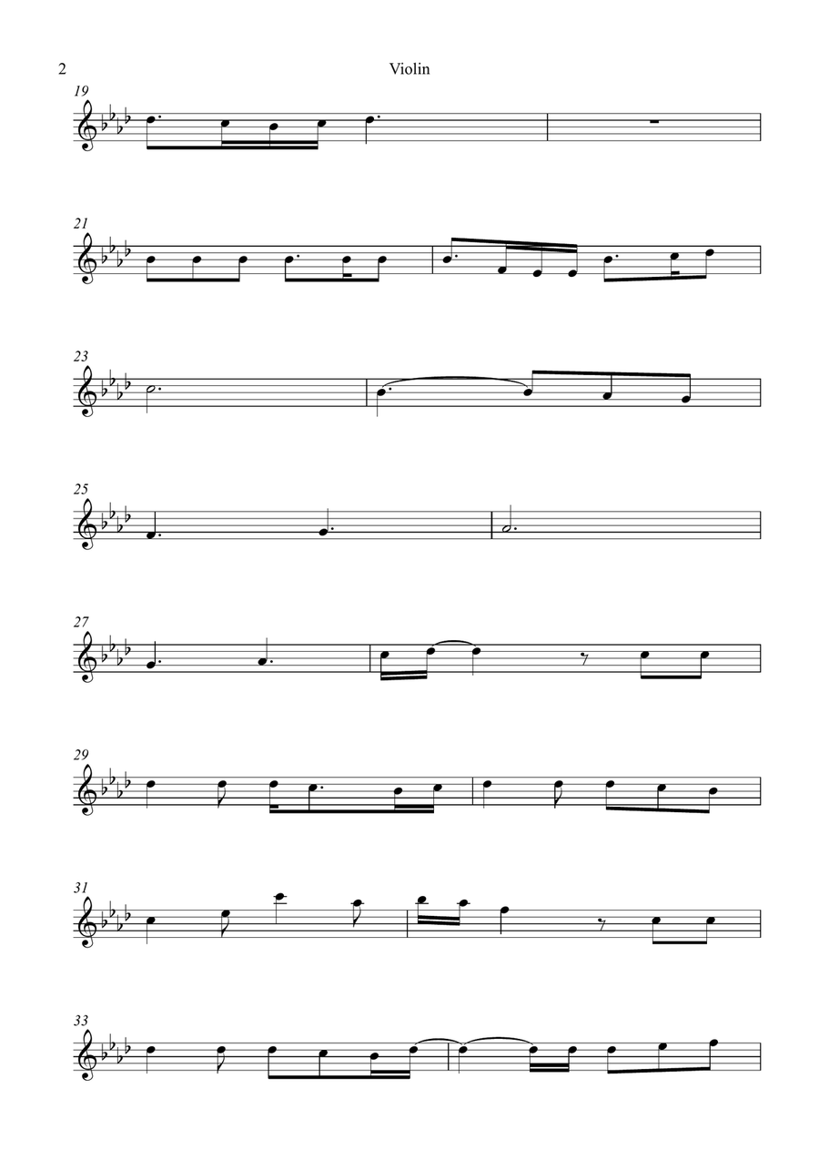Glimpse Of Us Glimpse Of Us Violin Solo scores gallery preview page 2