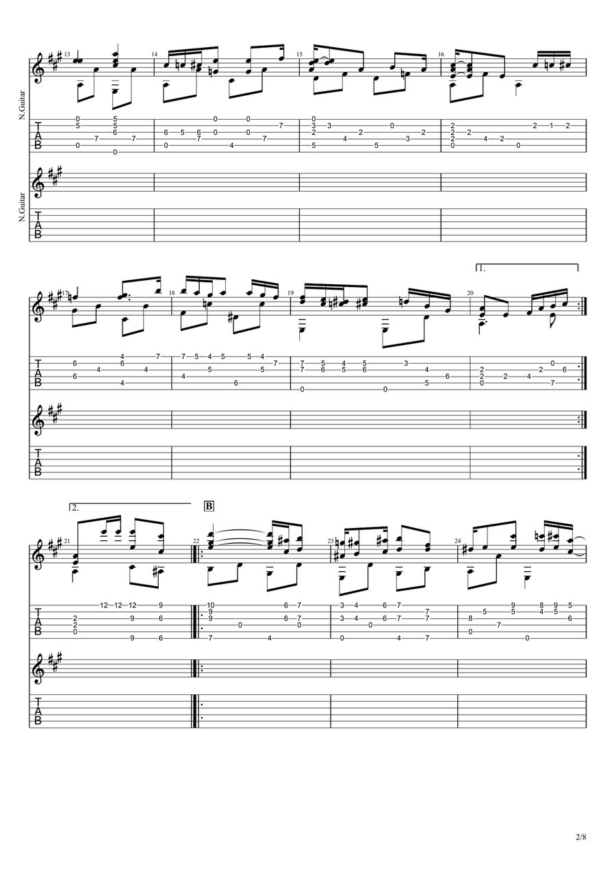 Weeping Willow Weeping Willow Electric Guitar scores gallery preview page 2
