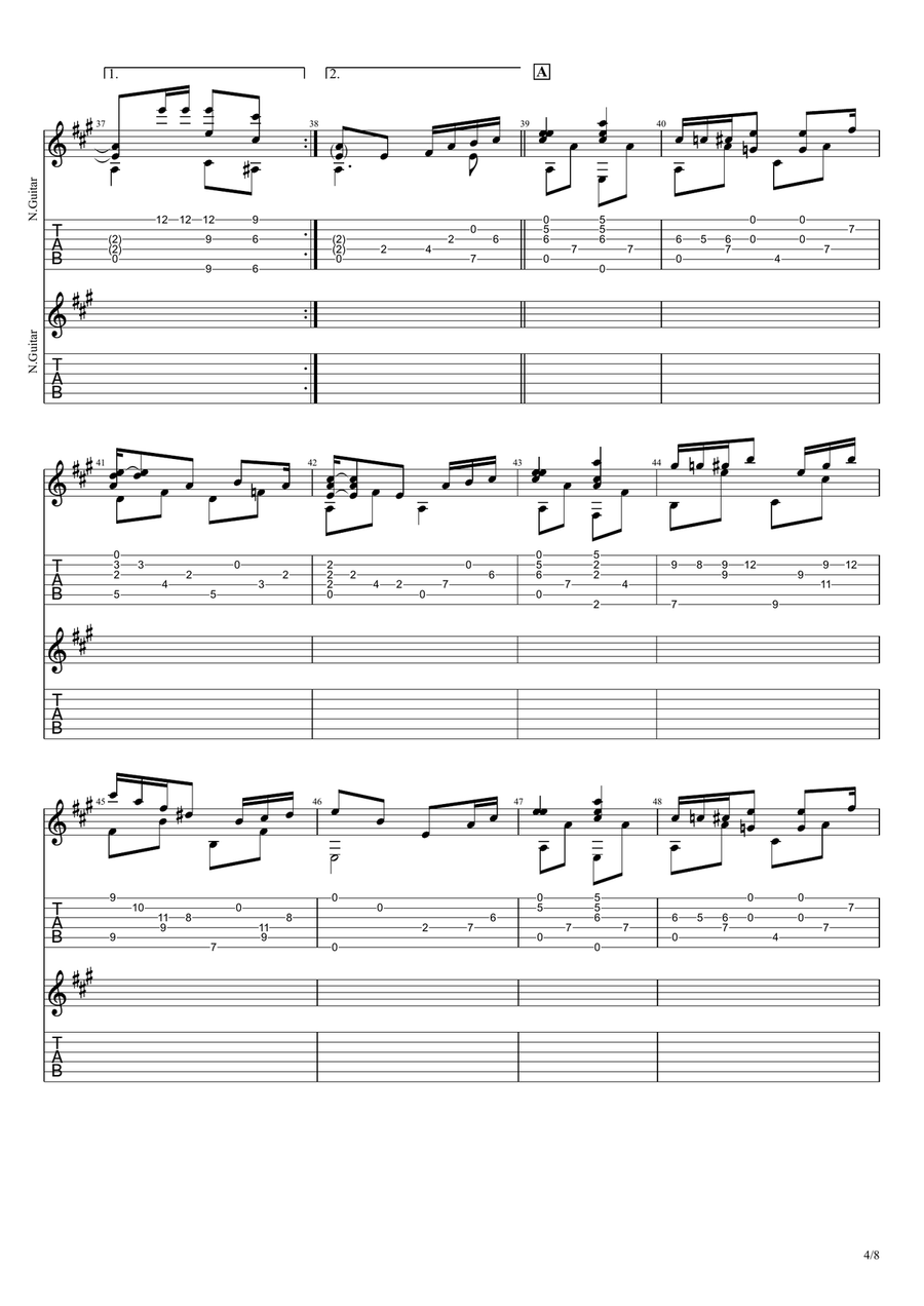 Weeping Willow Weeping Willow Electric Guitar scores gallery preview page 4