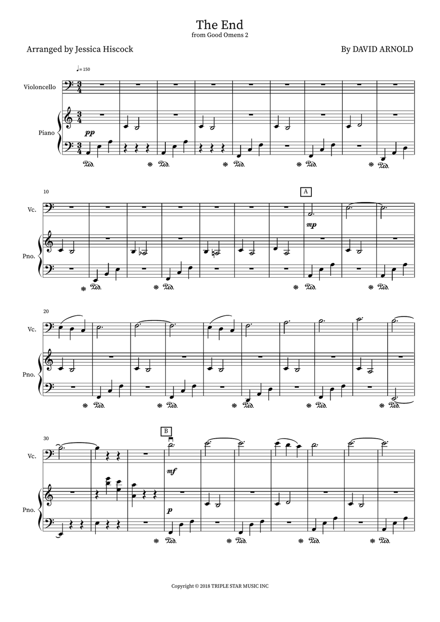 The End The End String Duet scores gallery preview page 1