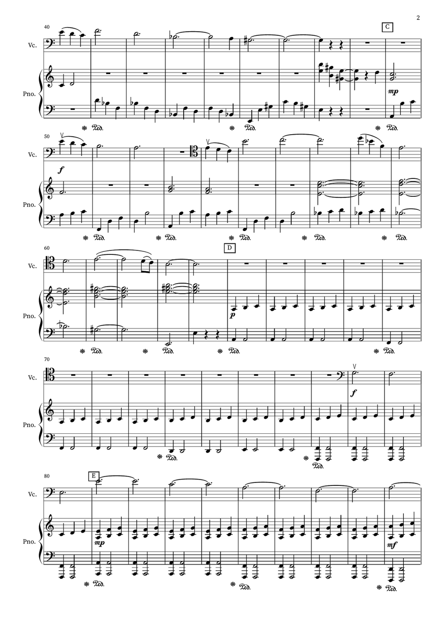 The End The End String Duet scores gallery preview page 2
