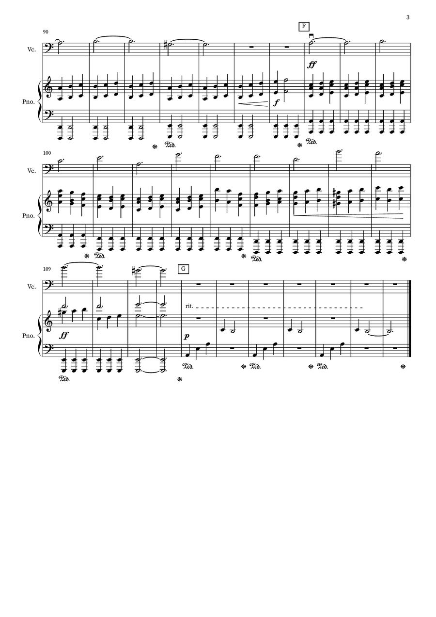 The End The End String Duet scores gallery preview page 3