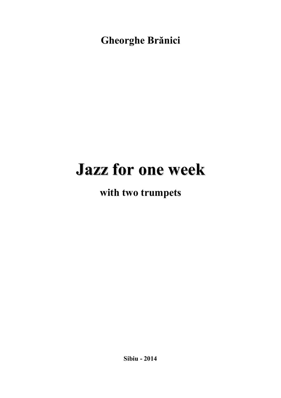 JAZZ DUETS FOR A WEEK JAZZ DUETS FOR A WEEK Trumpet Duet scores gallery preview page 1