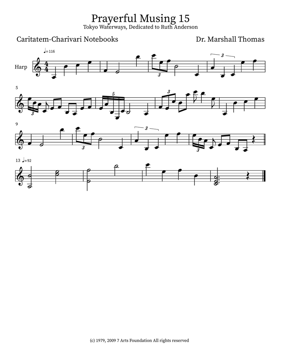 Prayerful Musing 15 Prayerful Musing 15 Small Ensemble scores gallery preview page 3