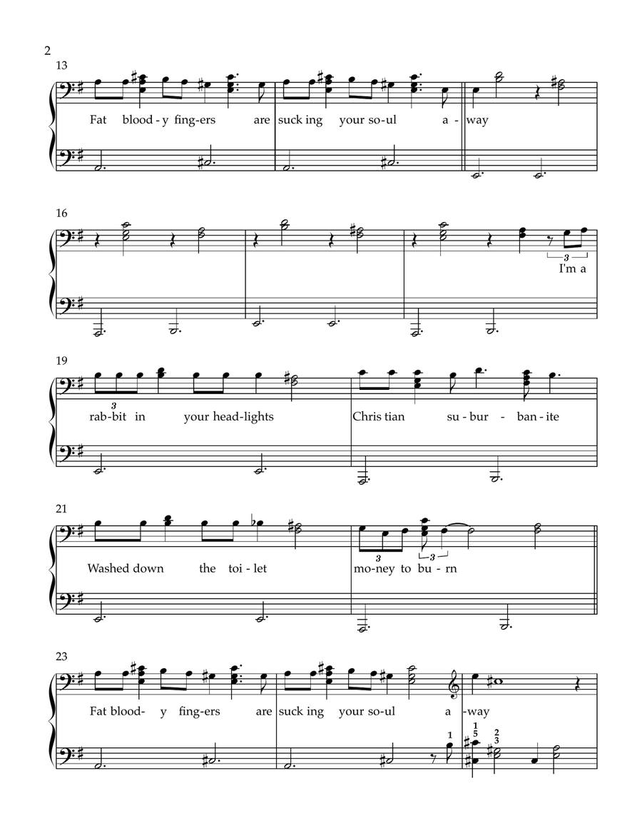 Rabbit In Your Headlights (Instrumental) Part scores gallery preview page 2