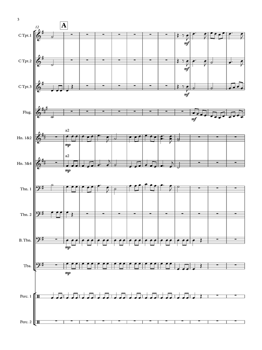 Campana Sobre Campana Campana Sobre Campana Brass Ensemble scores gallery preview page 4