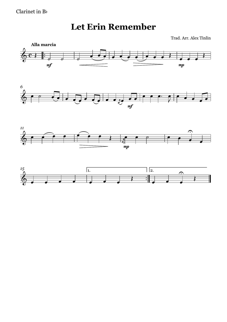 Let Erin Remember Let Erin Remember Woodwind Quartet scores gallery preview page 4