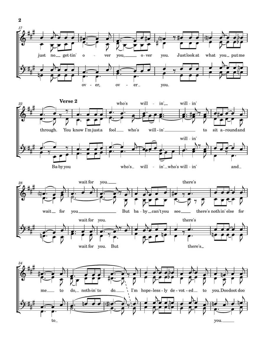 Olivia Newton-John: Hopelessly Devoted To You (The SSAA scores gallery preview page 2