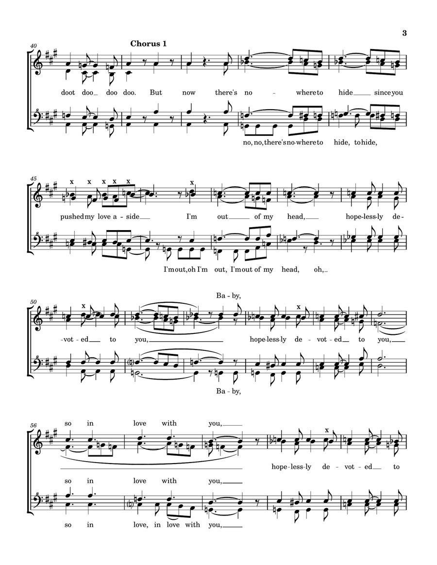 Olivia Newton-John: Hopelessly Devoted To You (The SSAA scores gallery preview page 3