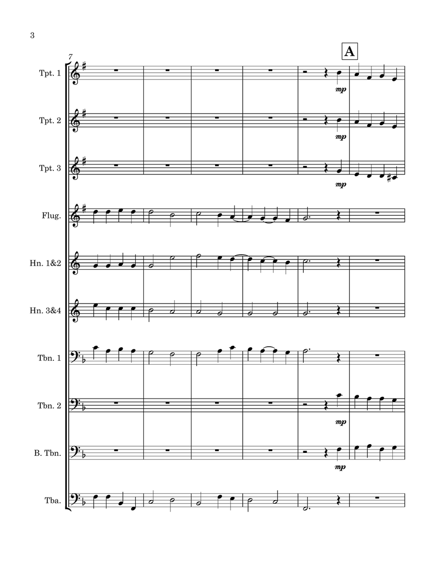 Lo, How a Rose E'er Blooming Brass Ensemble scores gallery preview page 4