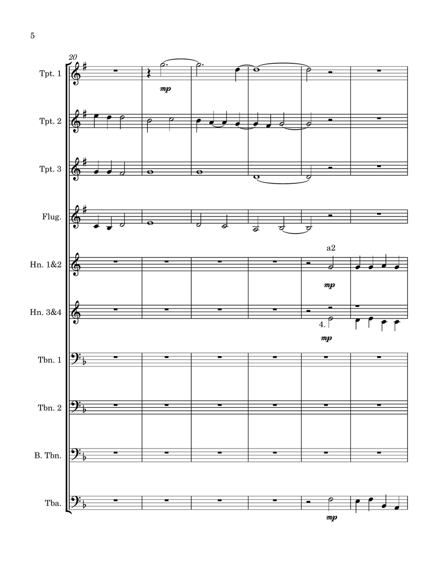 Lo, How a Rose E'er Blooming Brass Ensemble scores gallery preview page 6