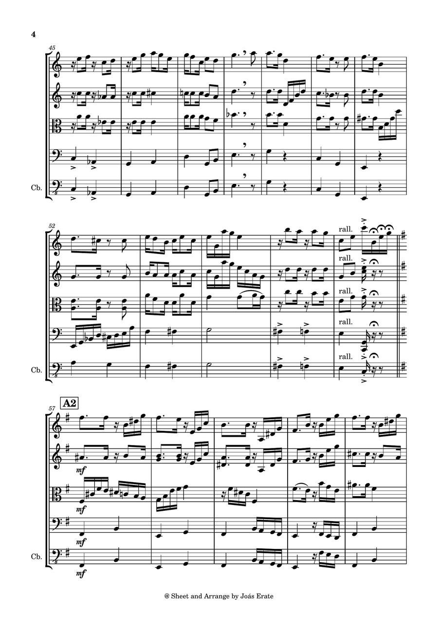Chôros No.1, W161 Chôros No.1, W161 String Orchestra scores gallery preview page 4