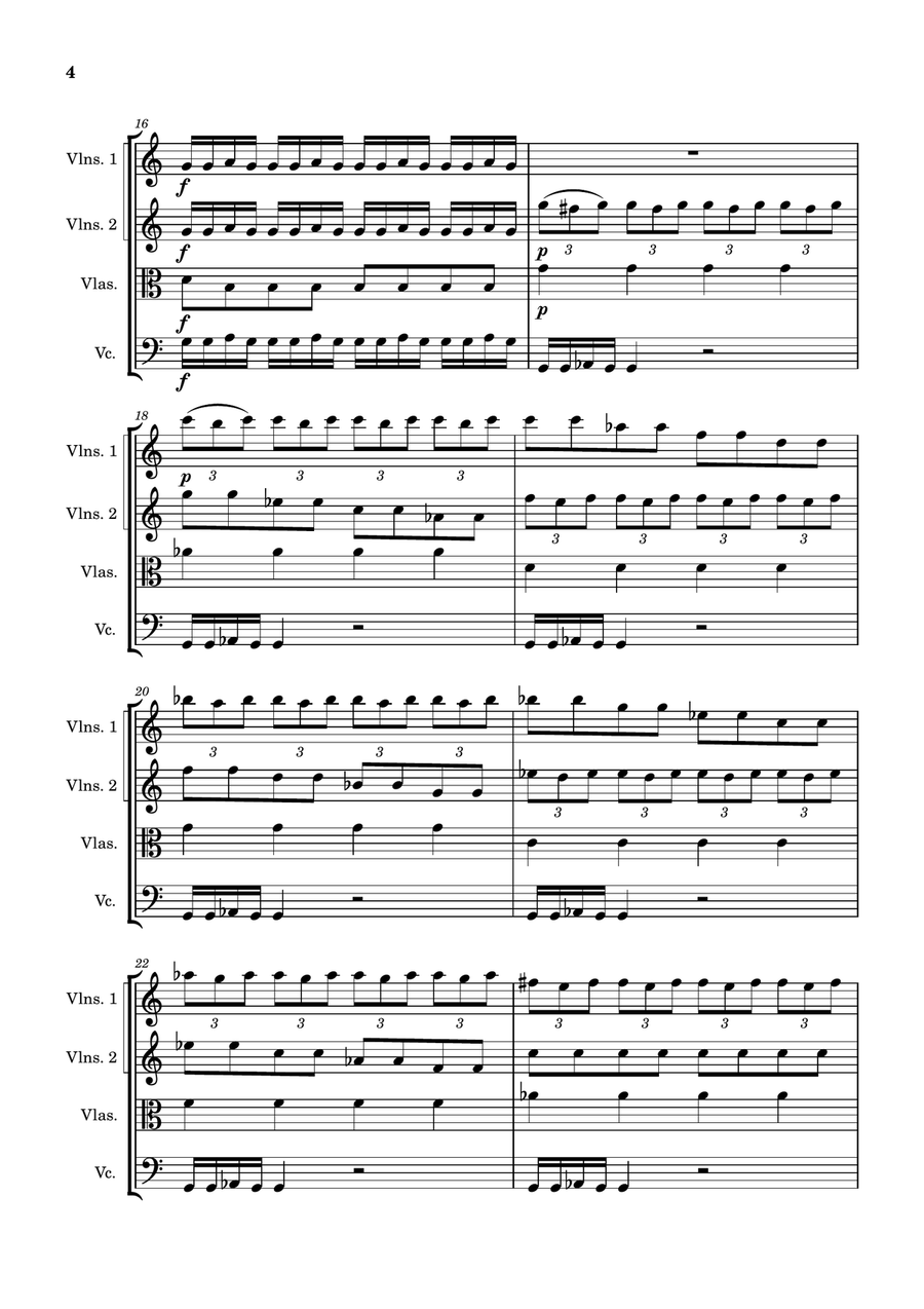 Sinfonia from L'Olimpiade, RV 725 String Orchestra scores gallery preview page 4
