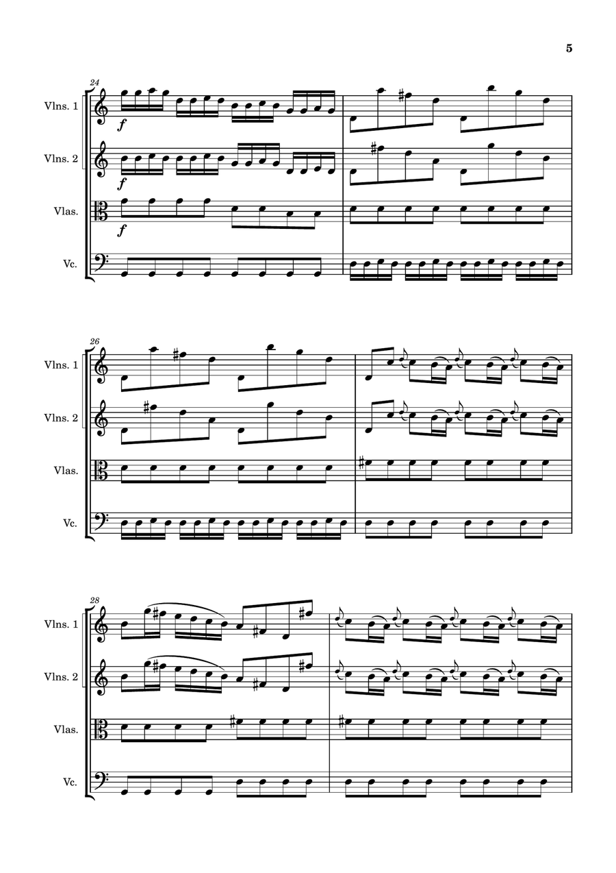 Sinfonia from L'Olimpiade, RV 725 String Orchestra scores gallery preview page 5