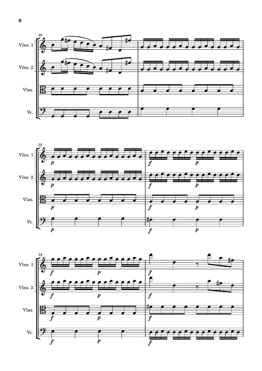 Sinfonia from L'Olimpiade, RV 725 String Orchestra scores gallery preview page 6