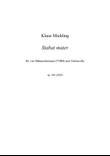 Stabat mater für vier Männerstimmen (TTBB) und Violoncello