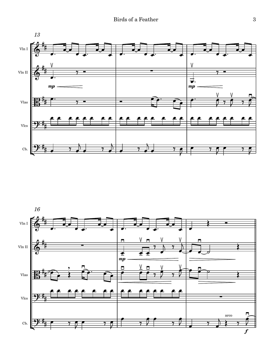 Birds Of A Feather Birds Of A Feather String Orchestra scores gallery preview page 3