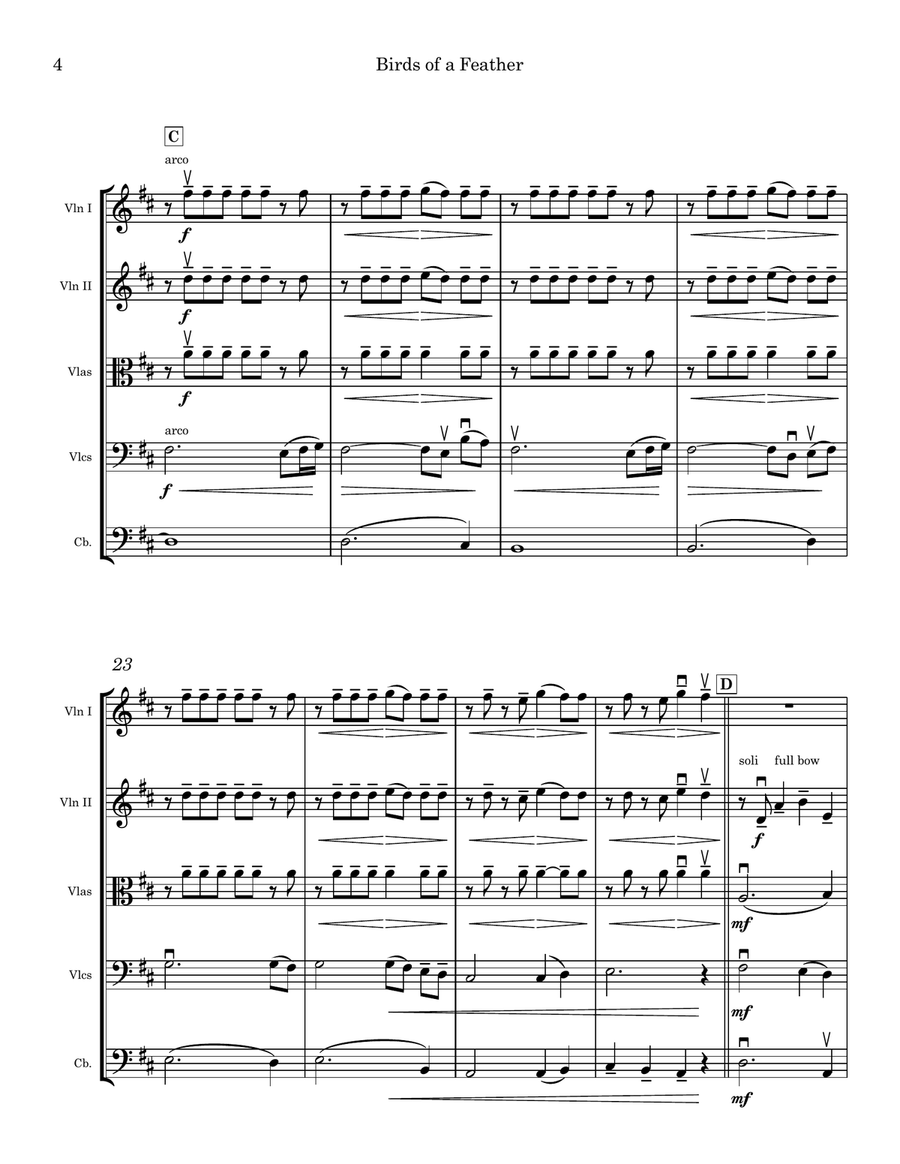 Birds Of A Feather Birds Of A Feather String Orchestra scores gallery preview page 4