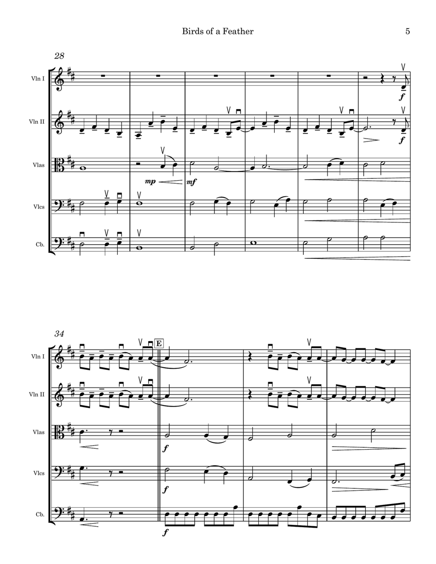 Birds Of A Feather Birds Of A Feather String Orchestra scores gallery preview page 5