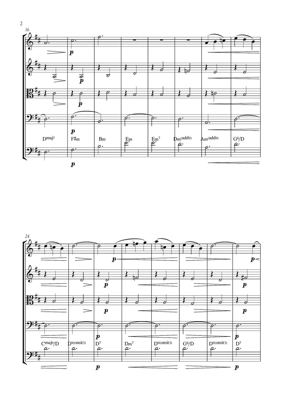 Gymnopédie No. 1 Gymnopédie No. 1 String Orchestra scores gallery preview page 2