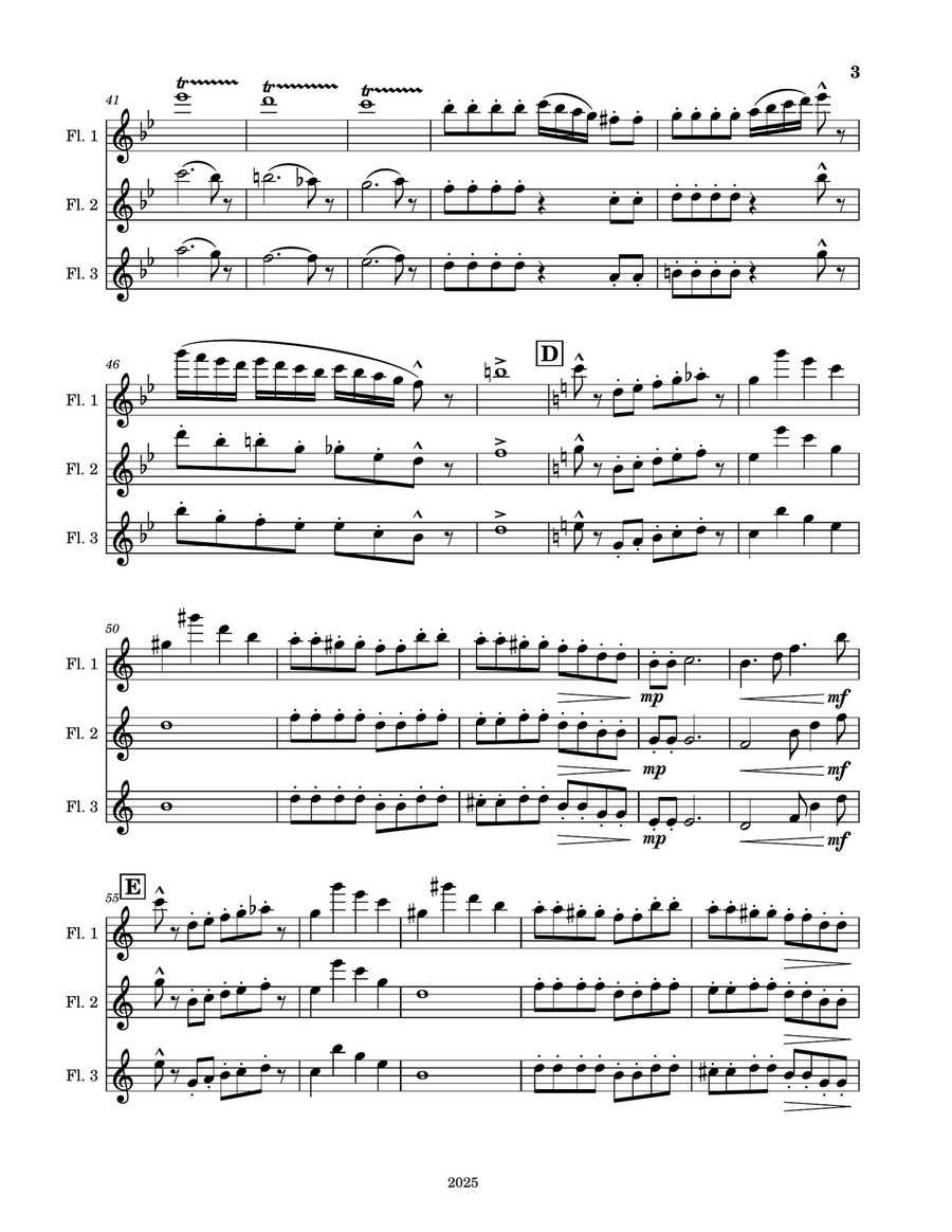 Three Gnomes in the Garden Woodwind Trio scores gallery preview page 3