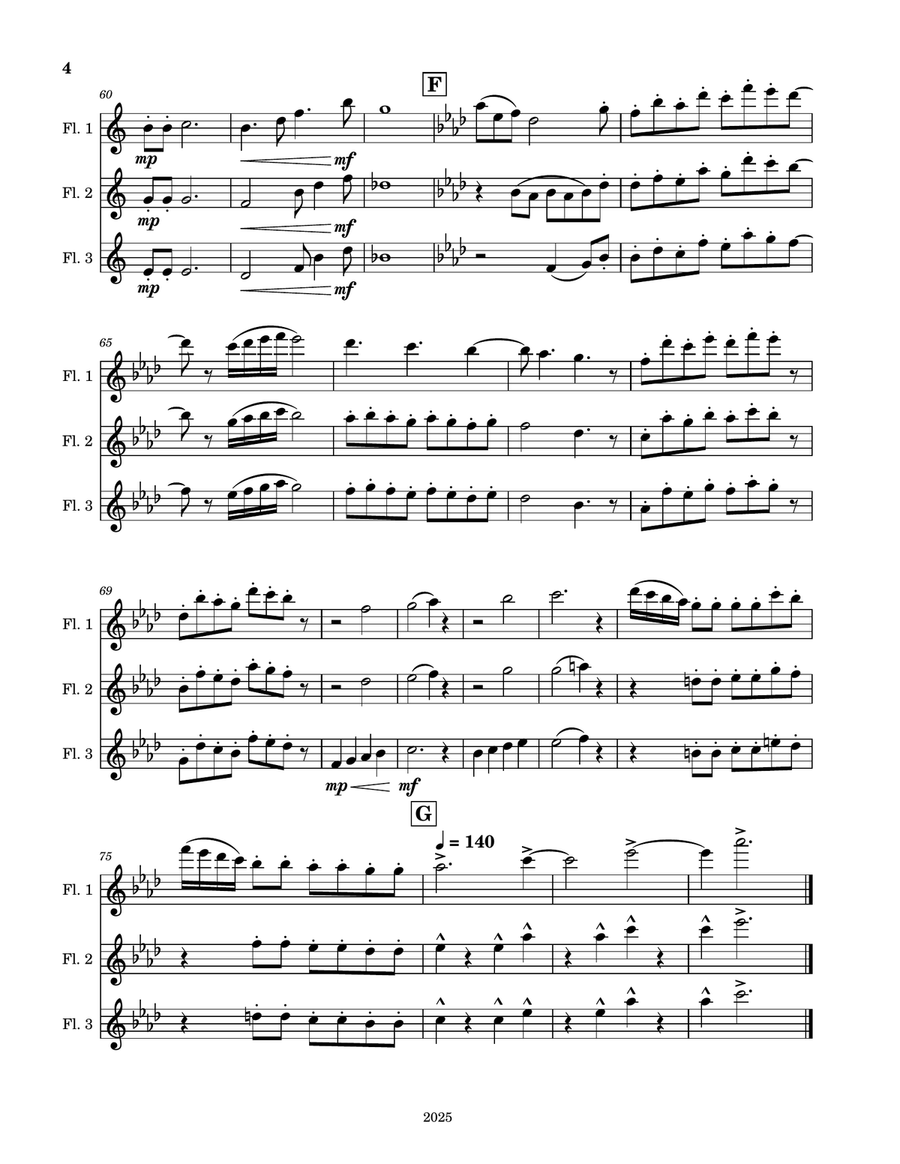 Three Gnomes in the Garden Woodwind Trio scores gallery preview page 4