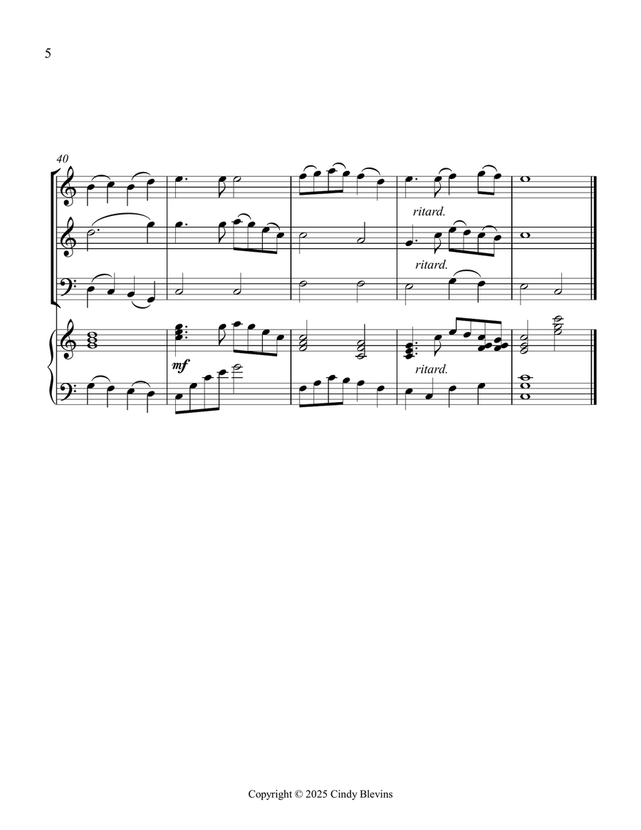 What a Friend We Have In Jesus, for Two Violins, Cello and Piano Piano Quartet scores gallery preview page 6