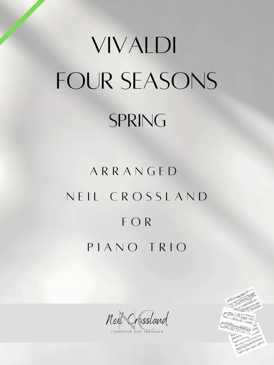 Vivaldi Four Seasons - Spring - arranged for Piano Trio Piano Trio scores gallery preview page 1