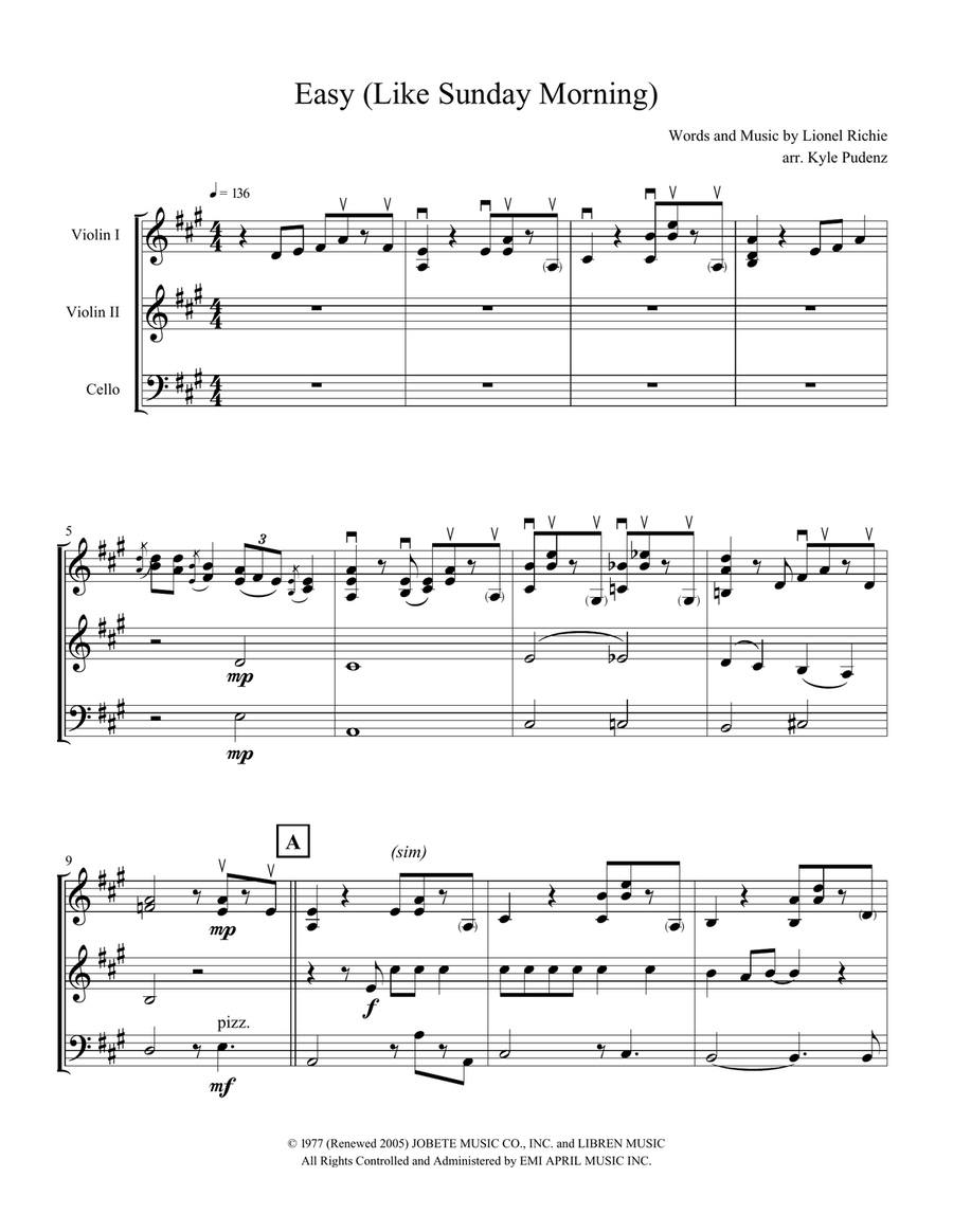 Easy String Trio scores gallery preview page 1