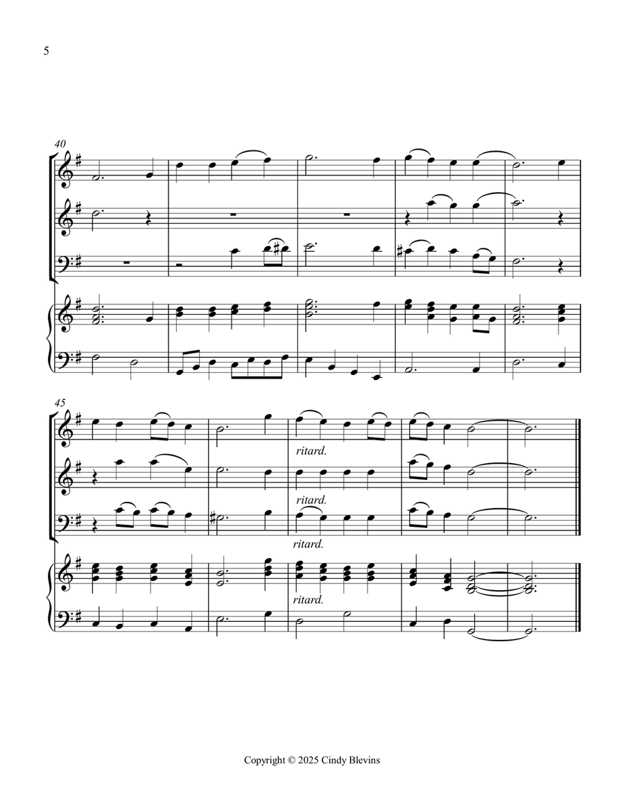 A Mighty Fortress Is Our God, for Two Violins, Cello and Piano Piano Quartet scores gallery preview page 6