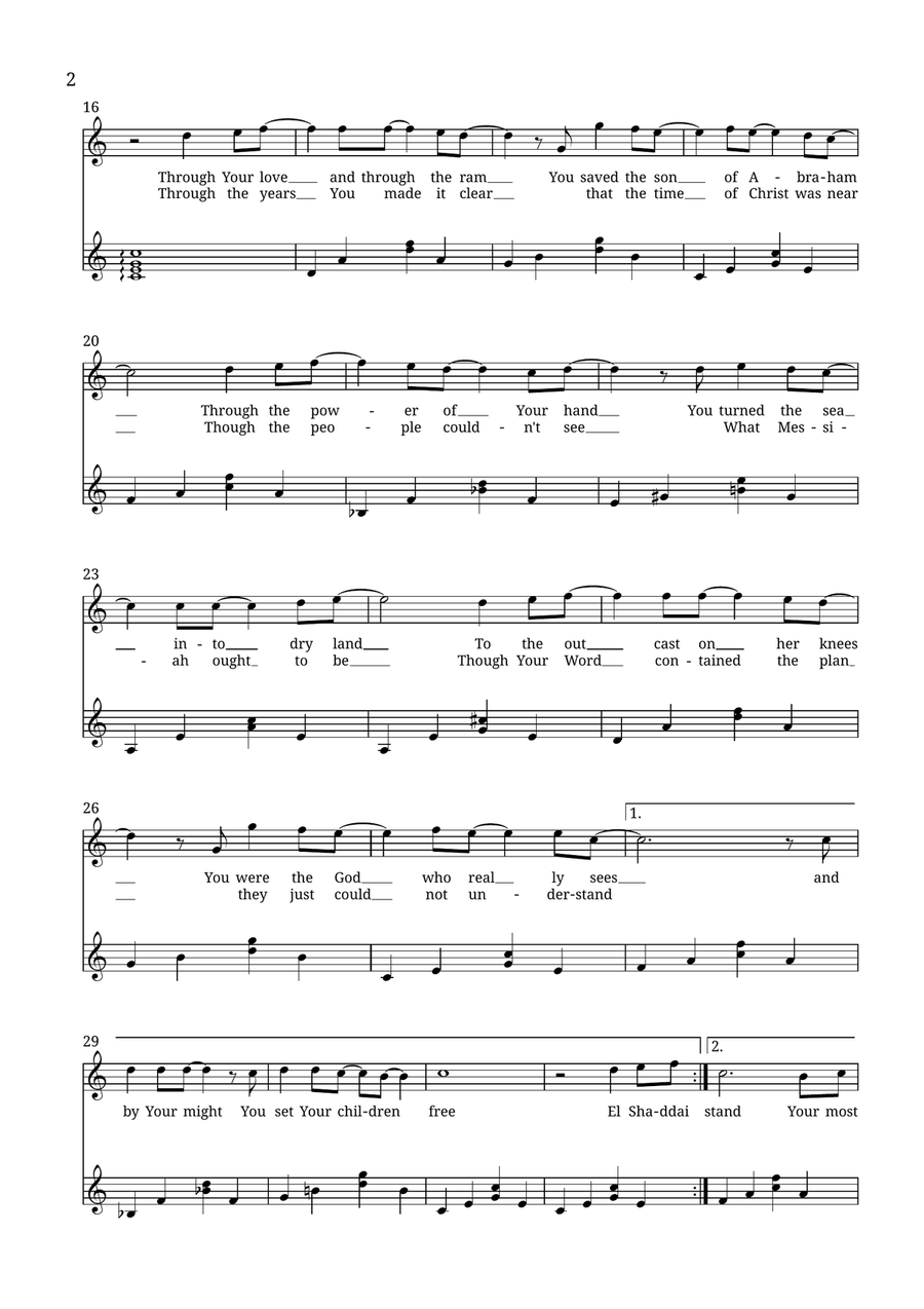 El Shaddai El Shaddai Guitar scores gallery preview page 2