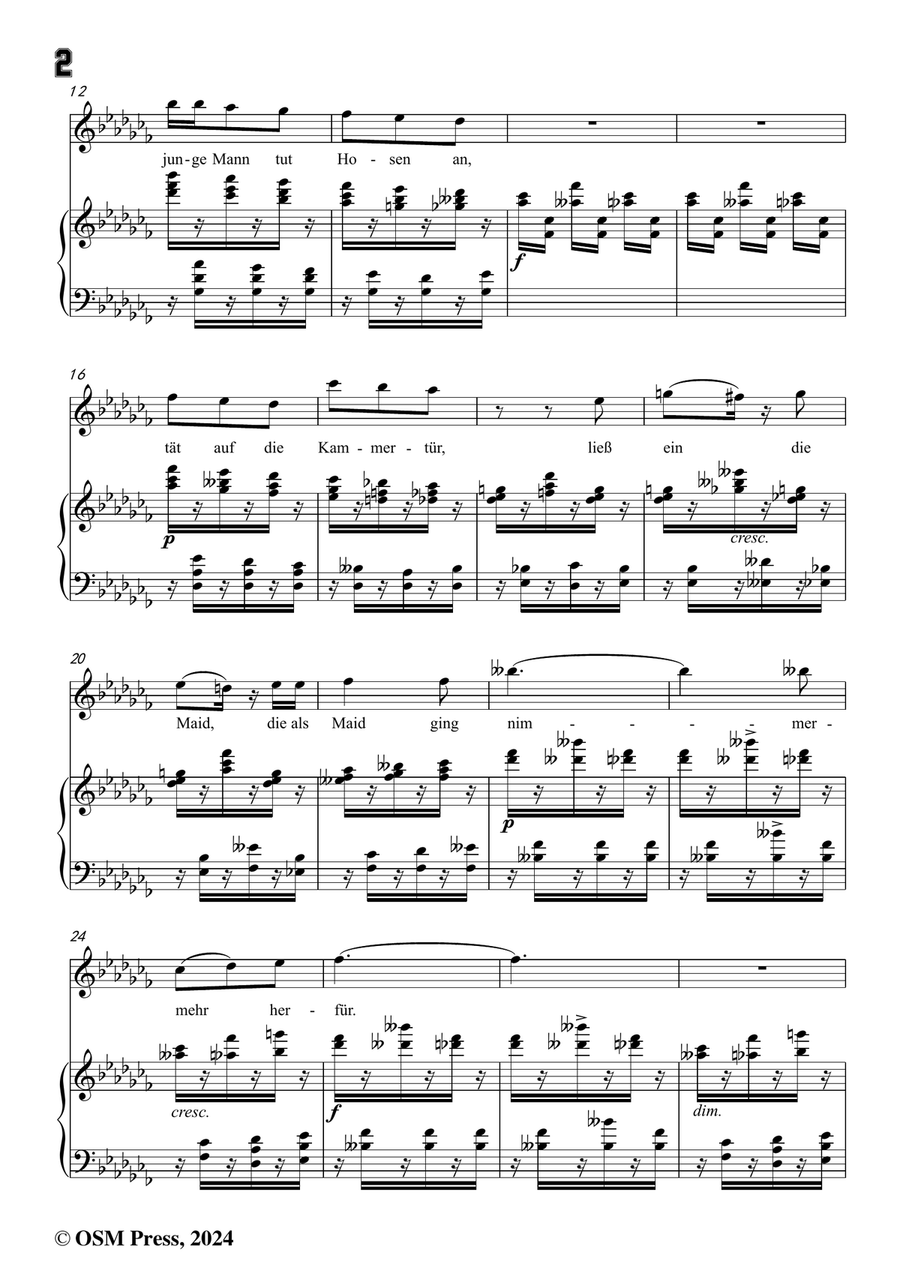 Richard Strauss-Guten Morgen,in a flat minor Piano, Vocal scores gallery preview page 4