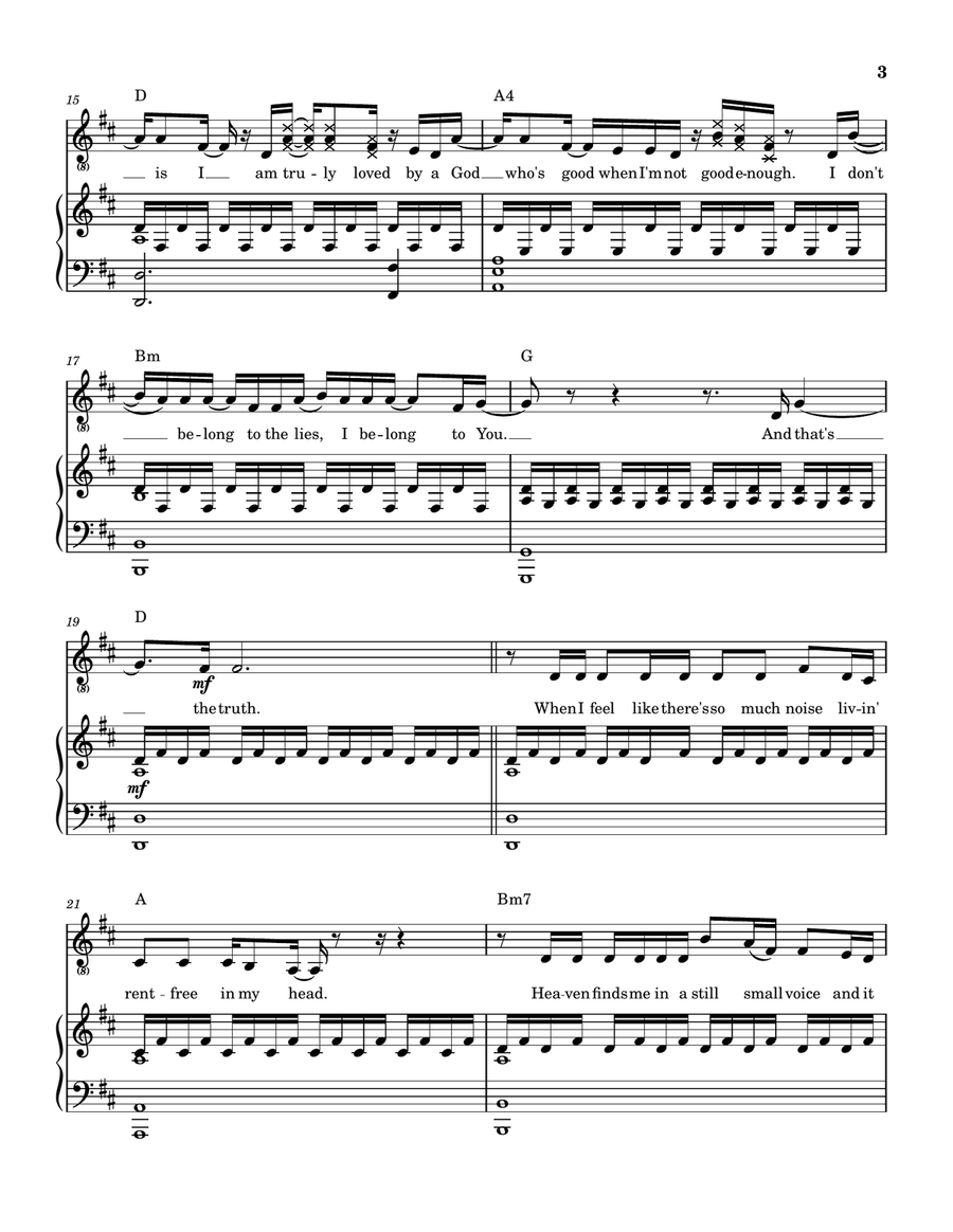 The Truth The Truth Piano, Vocal scores gallery preview page 4