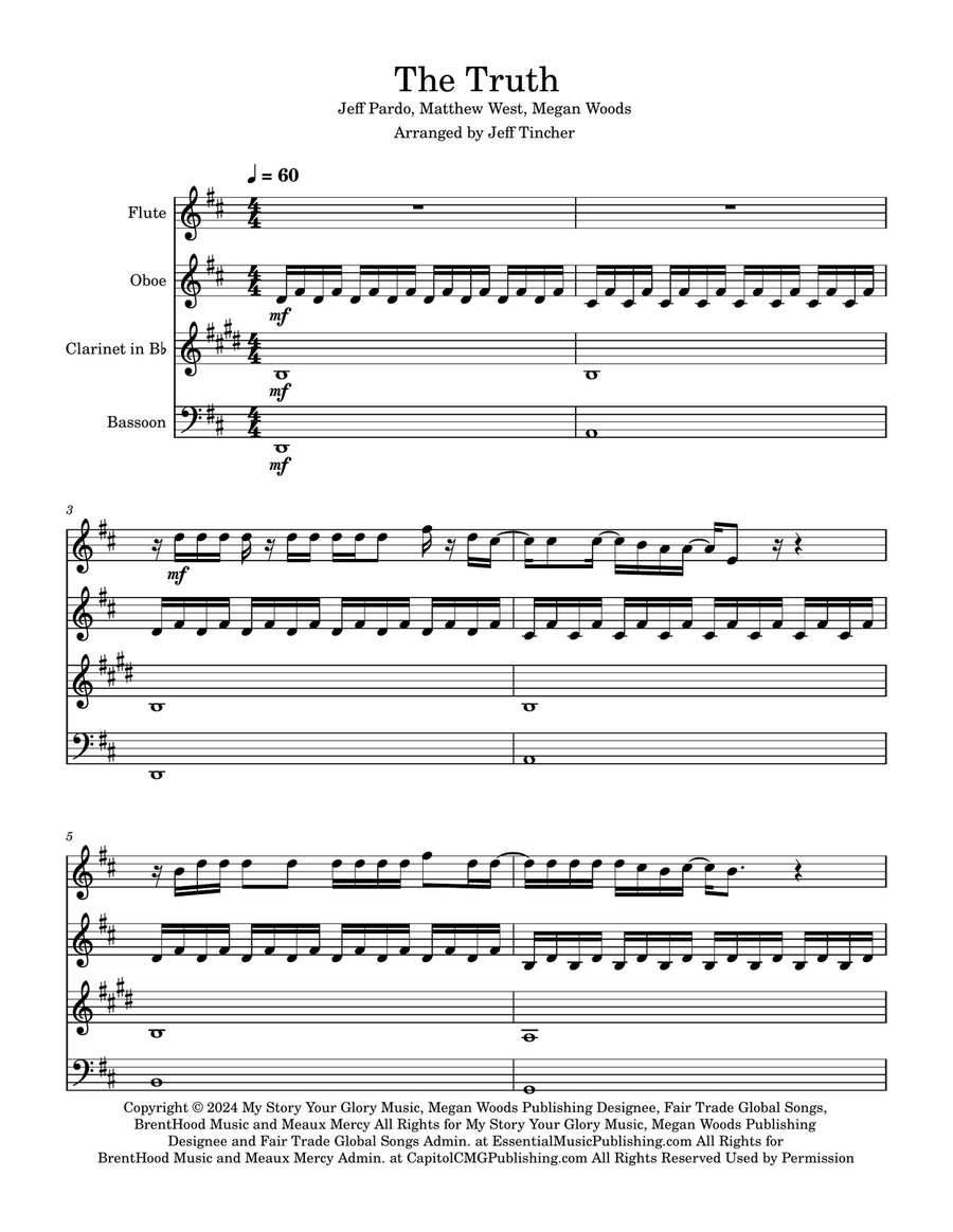The Truth The Truth Woodwind Quartet scores gallery preview page 2