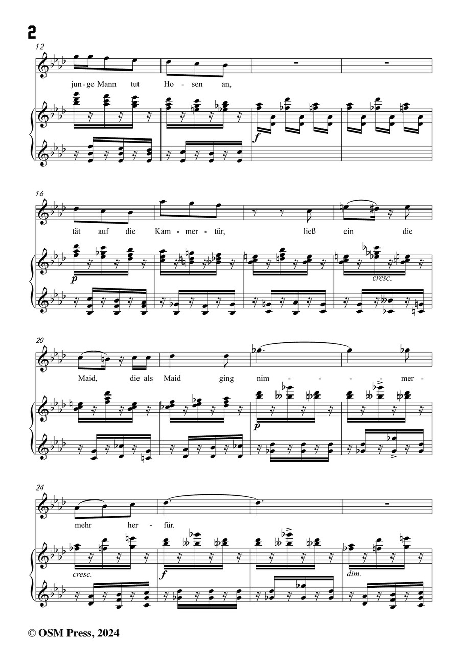 Richard Strauss-Guten Morgen,in f minor Piano, Vocal scores gallery preview page 4